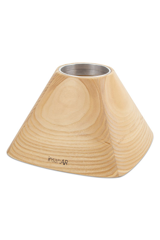 Wooden vase insahAR - semi dark wood 1.5 (ash)